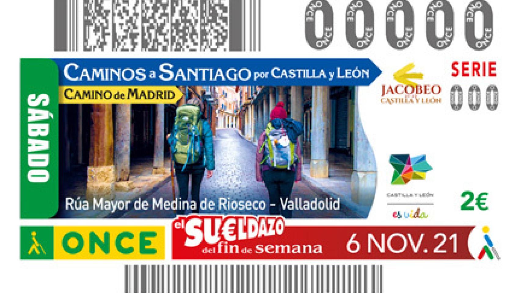 Medina de Rioseco será protagonista en el Cupón de la ONCE de este sábado