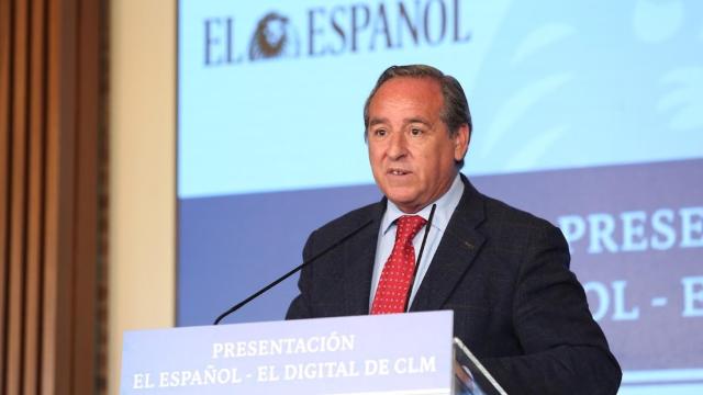 Ángel Nicolás, presidente de CECAM, este miércoles en el Cigarral del Ángel. Foto: Óscar Huertas