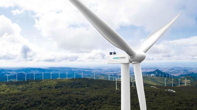 Un aerogenerador de Siemens Gamesa.