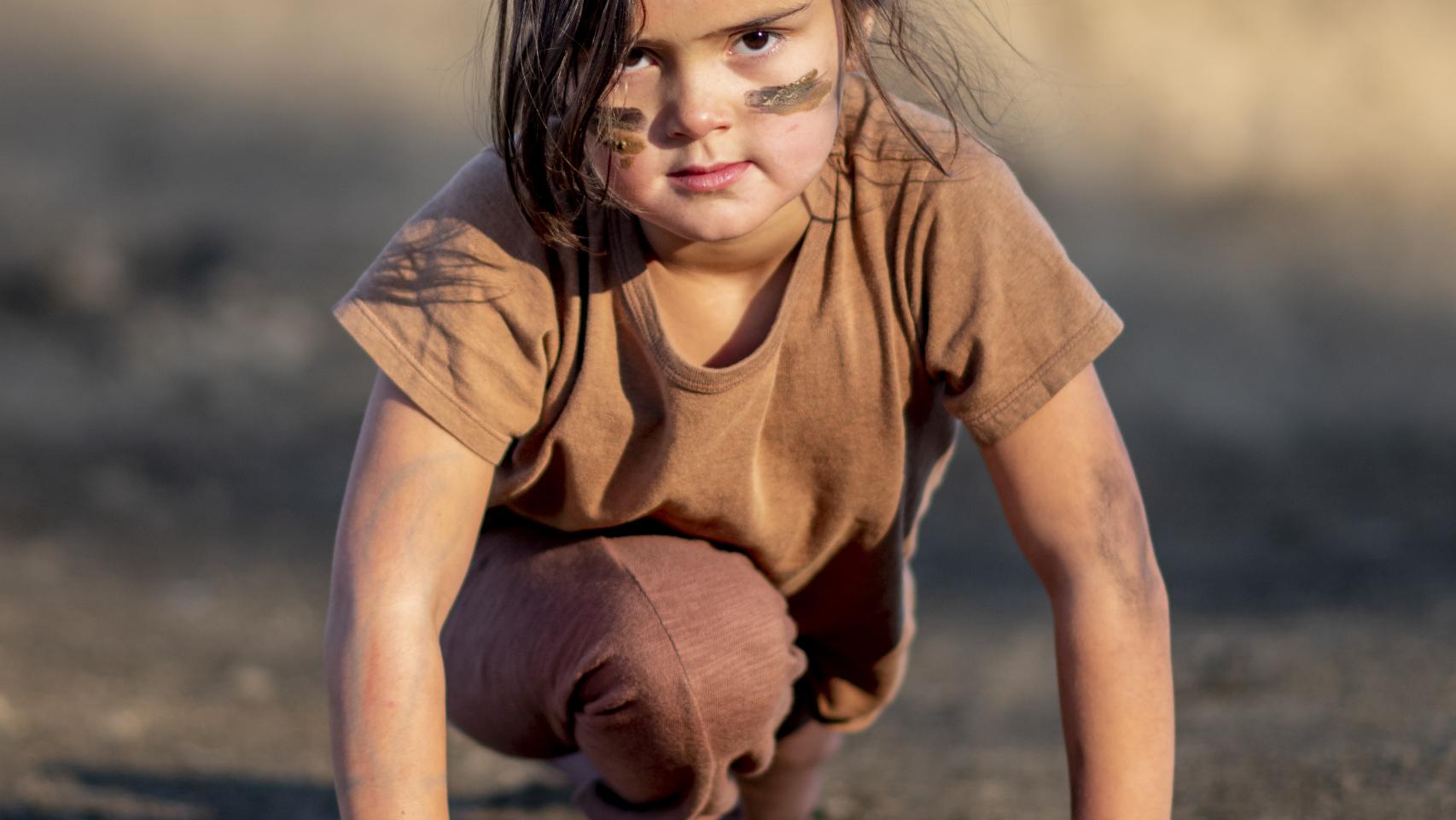 Una niña que va a por todas.