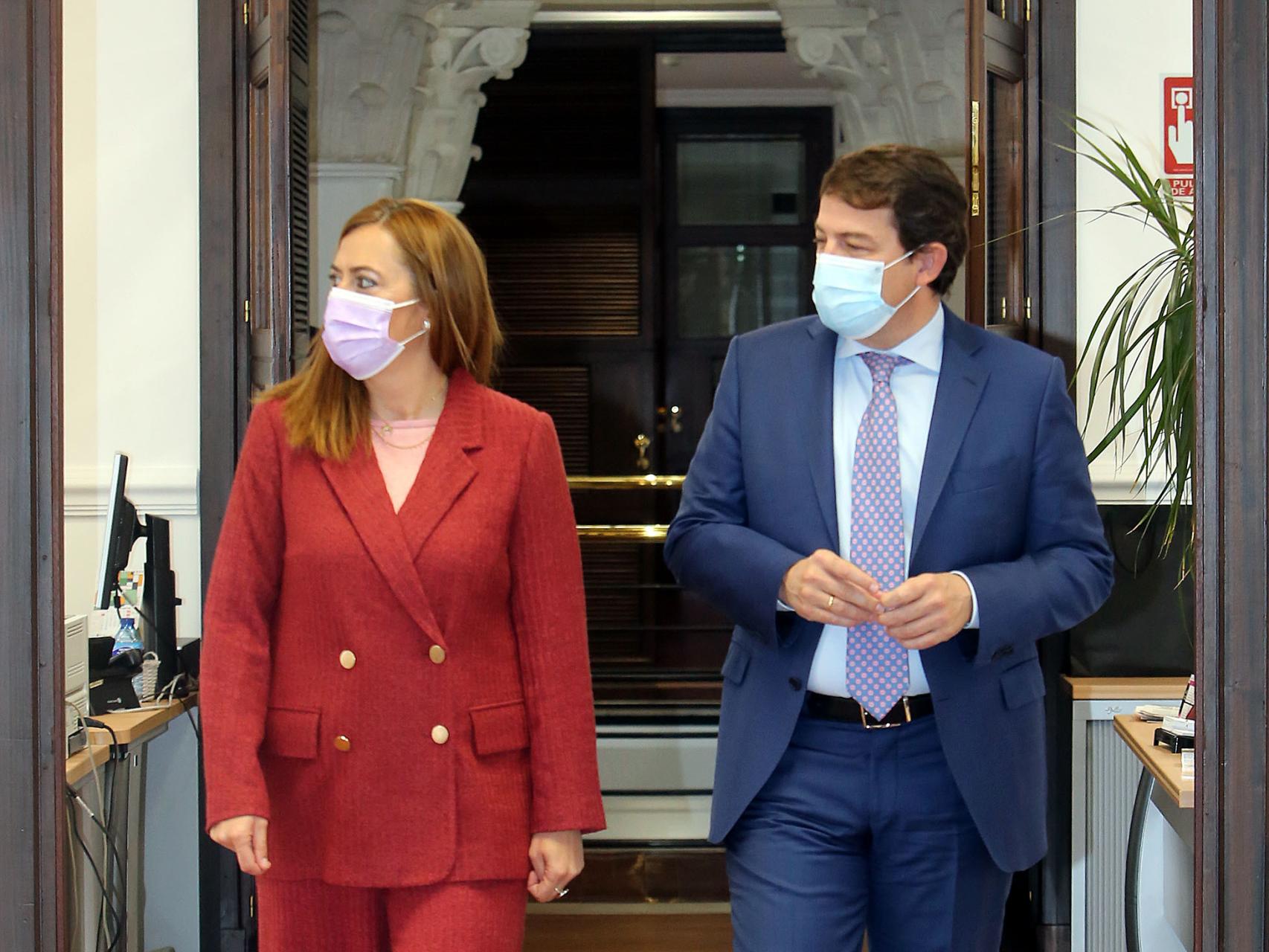 Barcones y Mañueco en la reunión institucional / ICAL