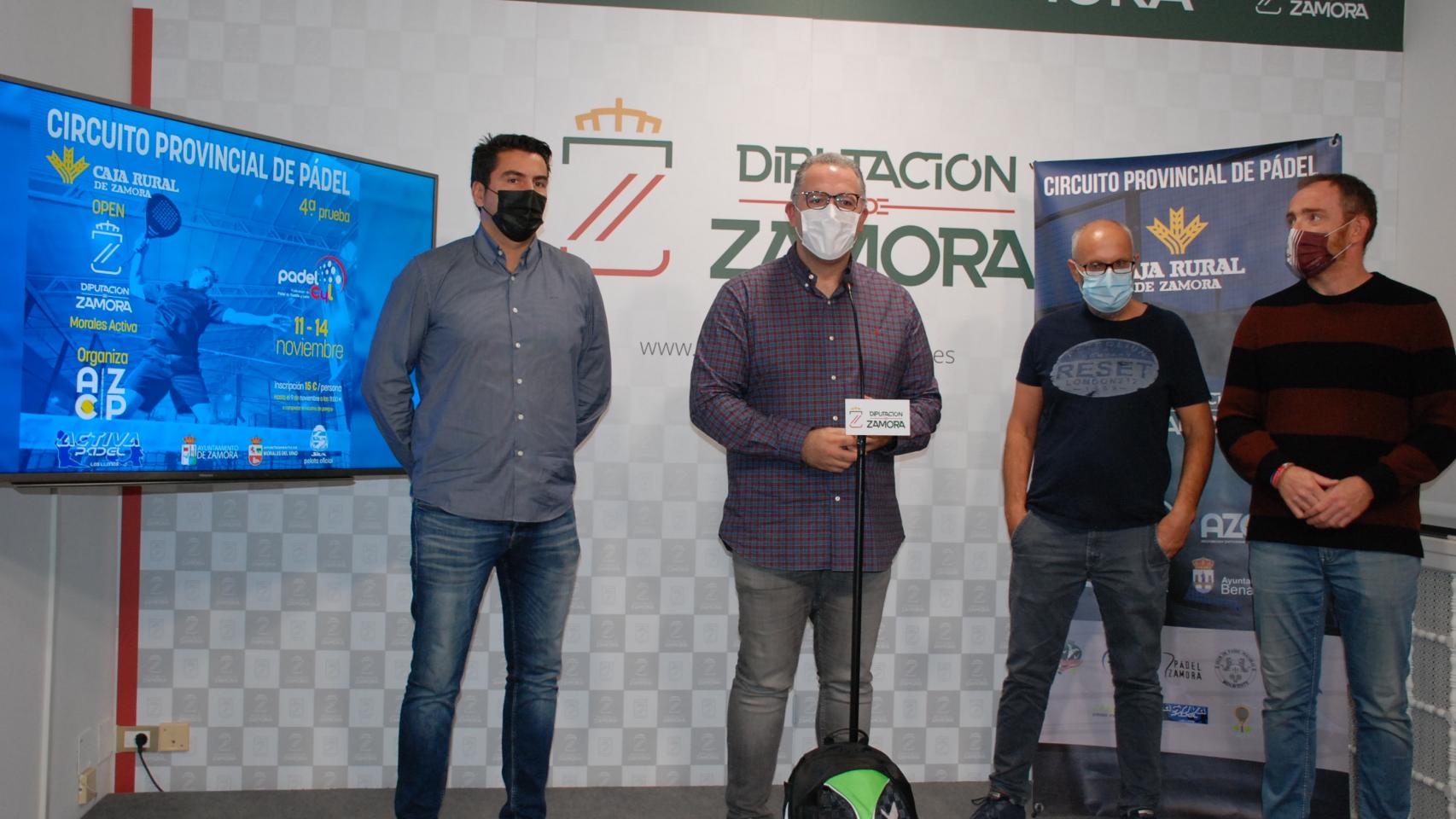 Presentación de la cuarta prueba del Circuito Provincial de Pádel