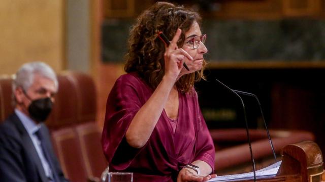 María Jesús Montero, ministra de Hacienda, en el Congreso de los Diputados.