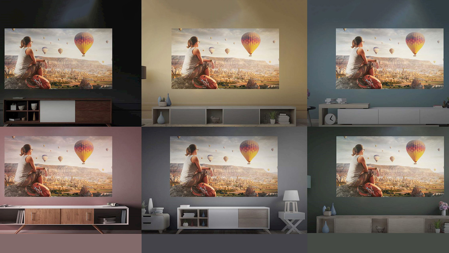 Adaptación de color del proyector.