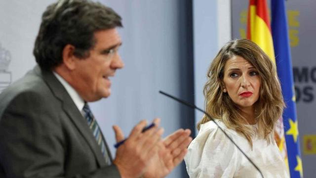 José Luis Escrivá y Yolanda Díaz.