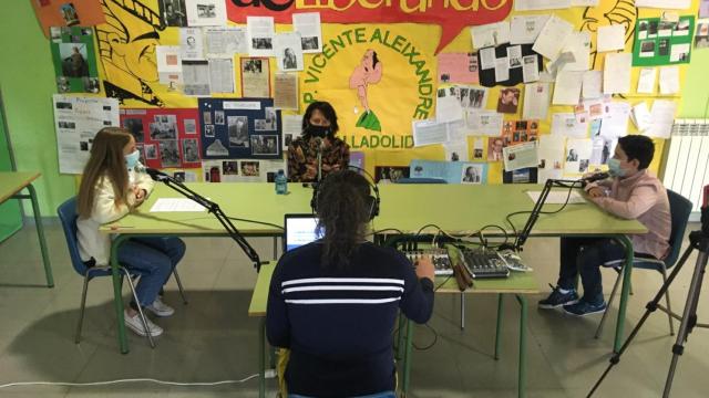 Alumnos del colegio Vicente Aleixandre, en Valladolid
