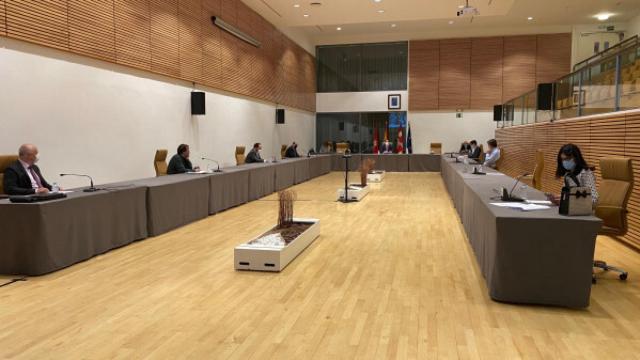 Imagen de archivo de una reunión del pleno del Ayuntamiento de Salamanca en el Palacio de Congresos