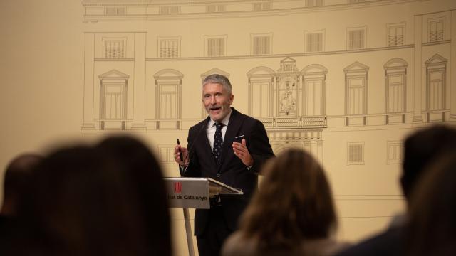 El ministro del Interior, tras la reunión de la Junta de Seguridad de Cataluña este viernes.