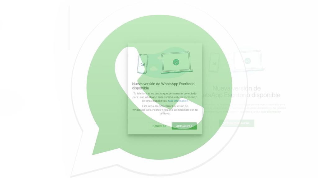 Función multidispositivo en WhatsApp.