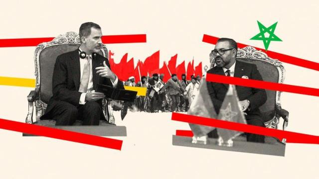 El rey de España, Felipe VI, y el de Marruecos, Mohamed VI.