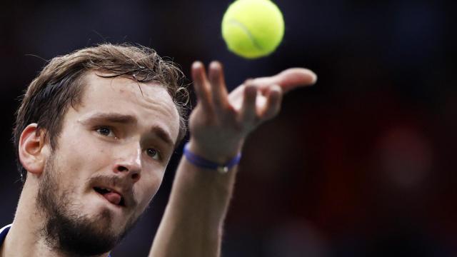 Daniil Medvedev, durante la final del Masters 1000 París-Bercy 2021