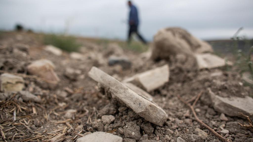 Restos arqueológicos en la finca.