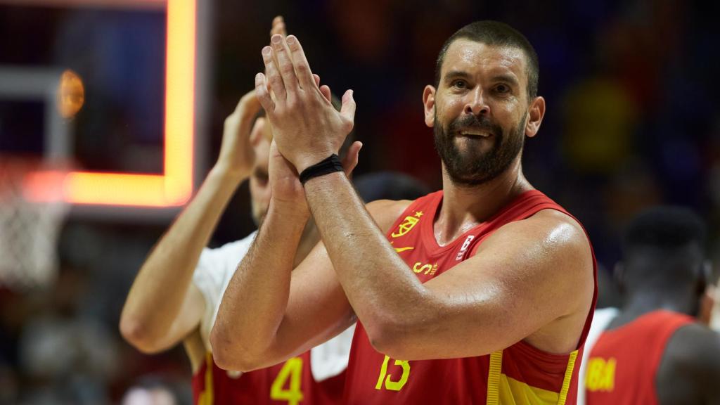 Marc Gasol, con la selección de España