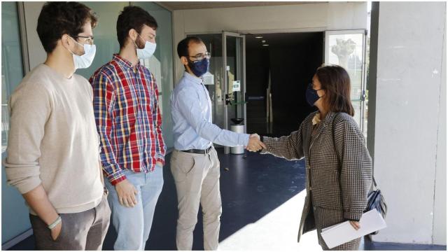 Visita de la directora de la Axencia Galega de Innovación.