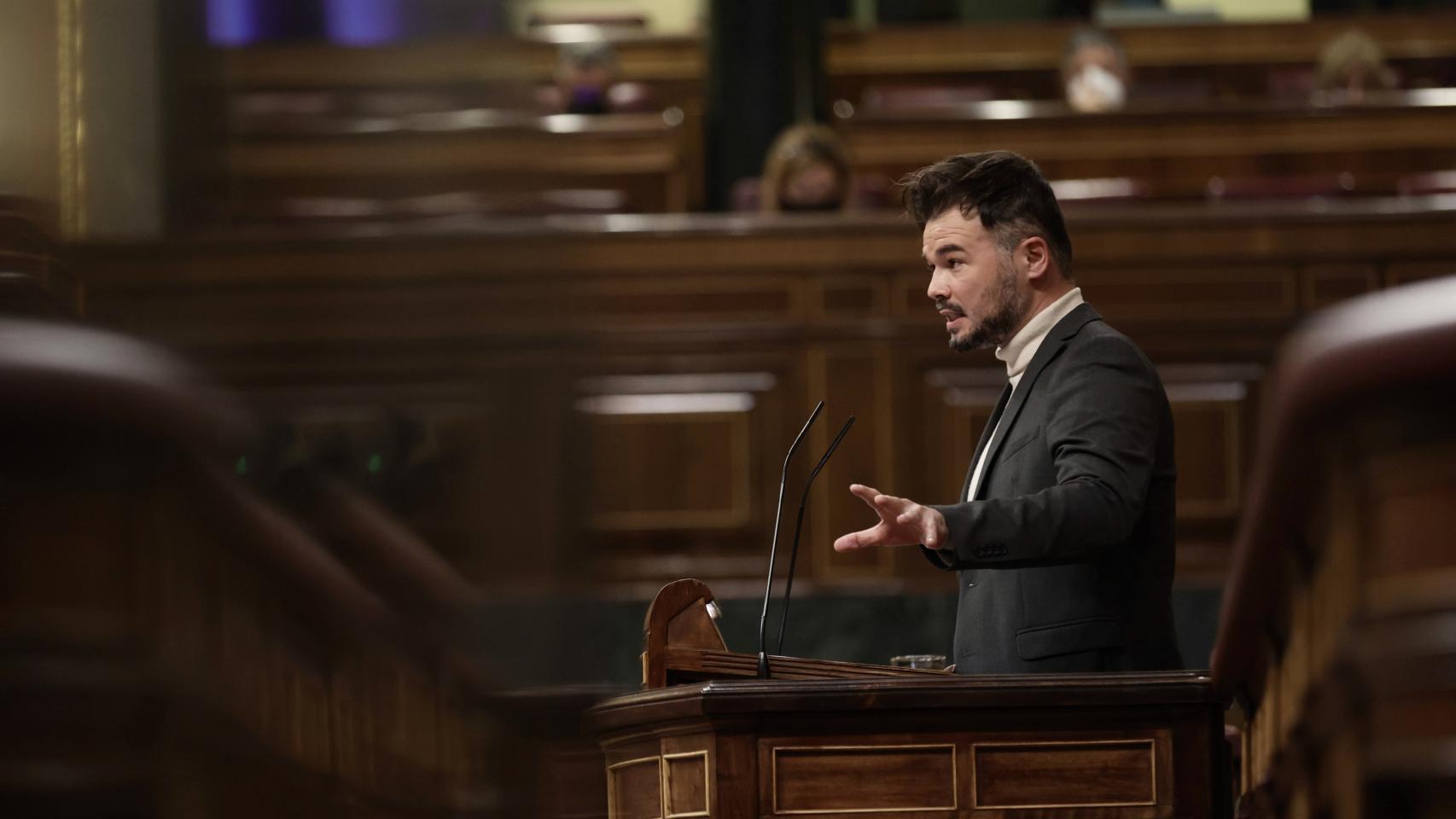 El portavoz de ERC en el Congreso, Gabriel Rufián.