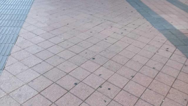 Indigente en la calle.