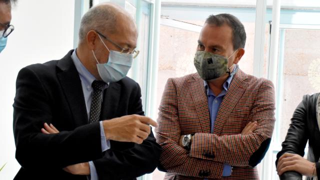 El vicepresidente de la Junta, Francisco Igea, el presidente de la Diputación de Zamora, Francisco Requejo y la delegada territorial de la Junta en Zamora, Clara San Damián