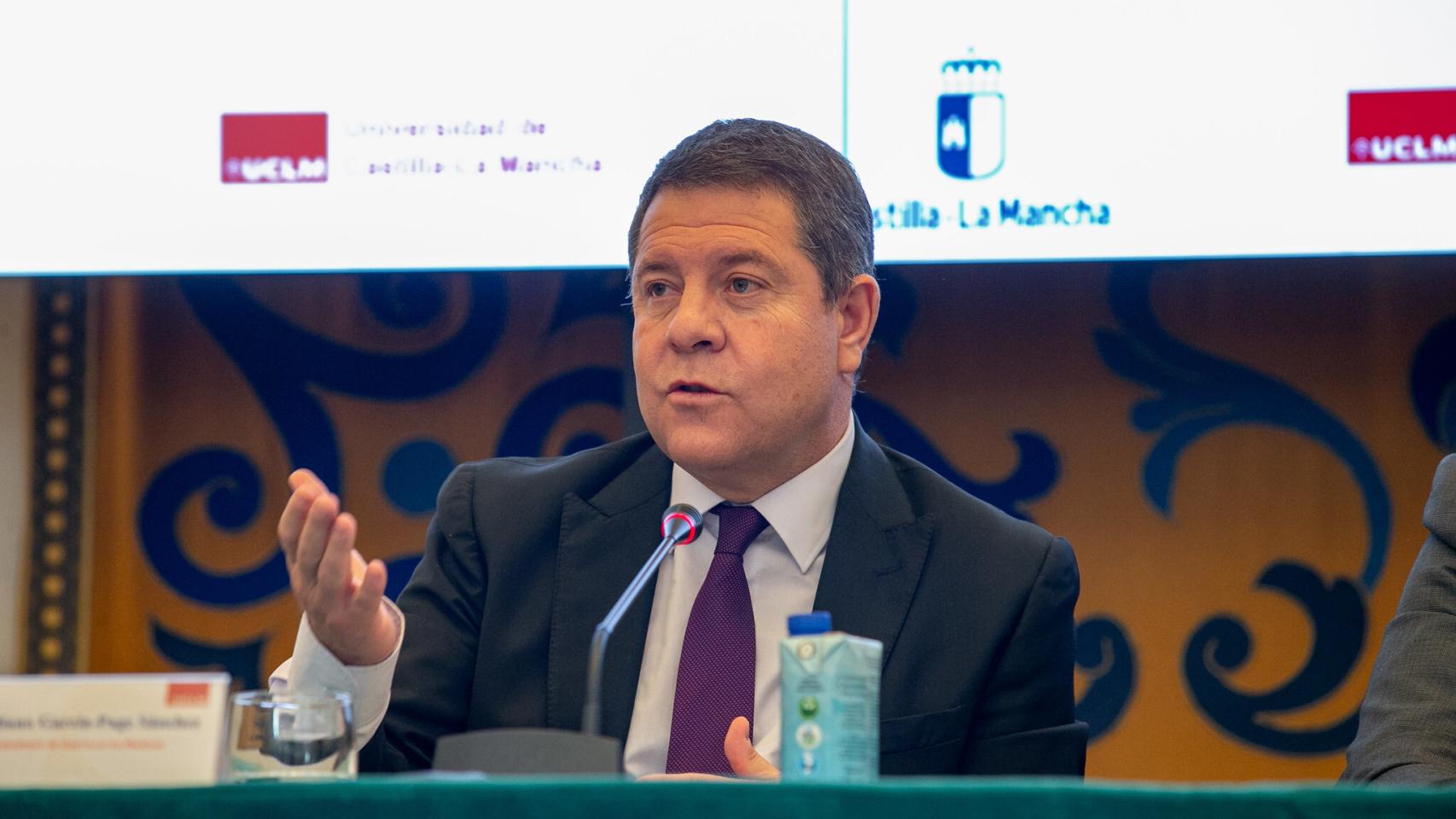 Emiliano García-Page, presidente de Castilla-La Mancha. Foto: JCCM