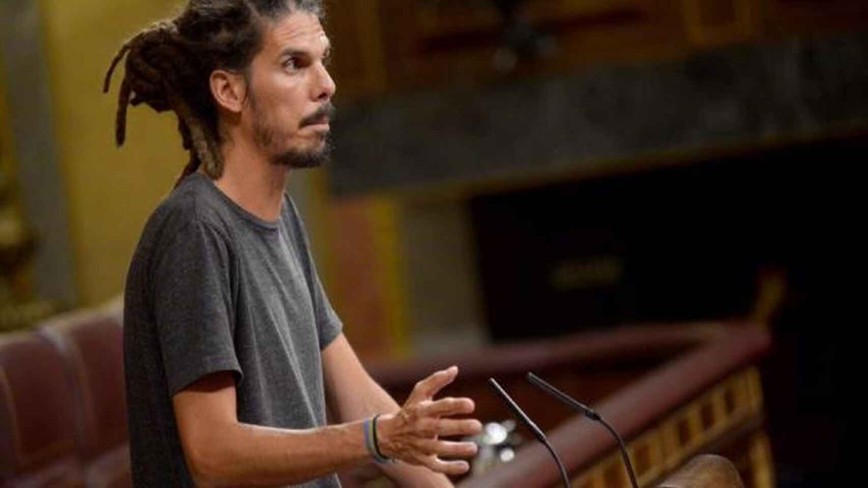 El exdiputado de Unidas Podemos, en el Congreso en una imagen de archivo. Efe