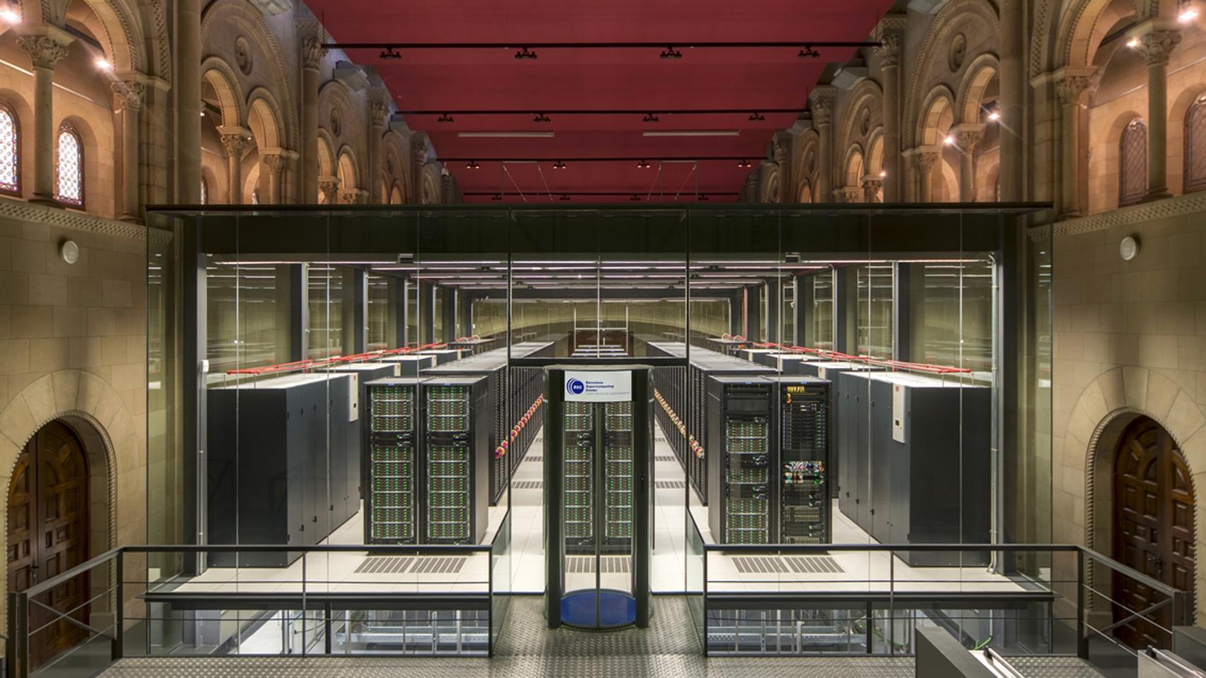 Supercomputador MareNostrum 4 del Barcelona Supercomputing Center.