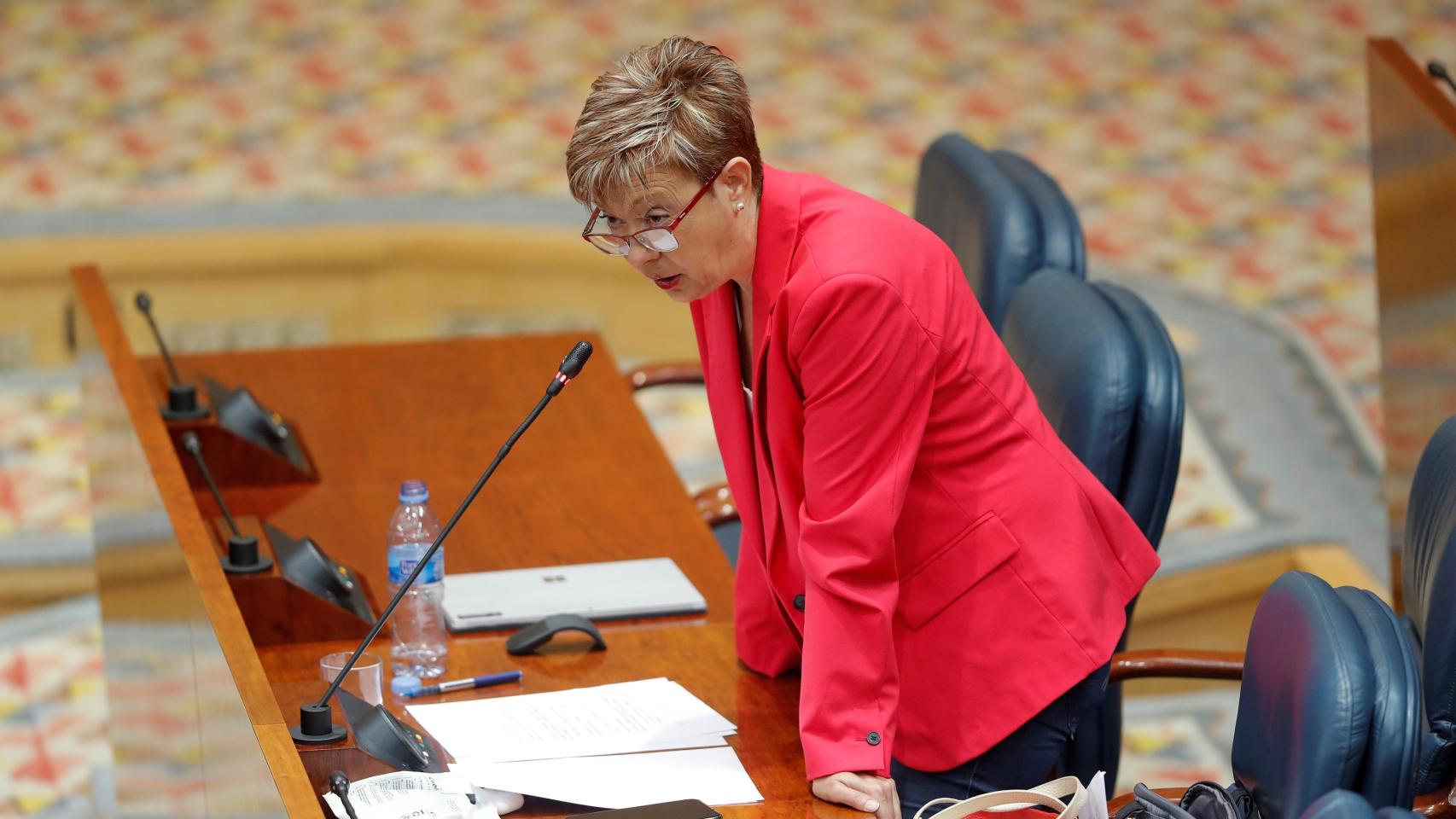 La diputada del PSOE, María Carmen López Ruiz , ha sido expulsada del pleno de la Asamblea de Madrid.
