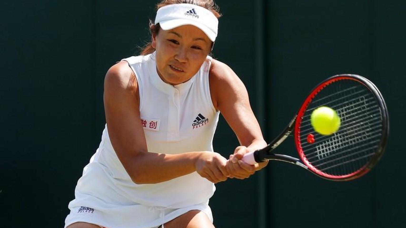 Peng Shuai durante un partido