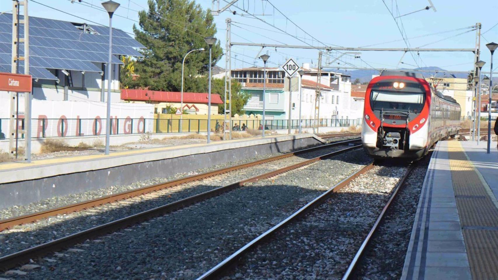 Imagen de archivo de un tren de Cercanías en Málaga