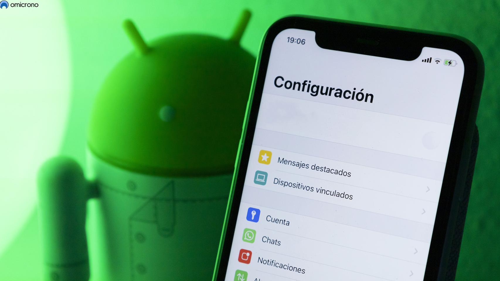 Ajustes de WhatsApp.