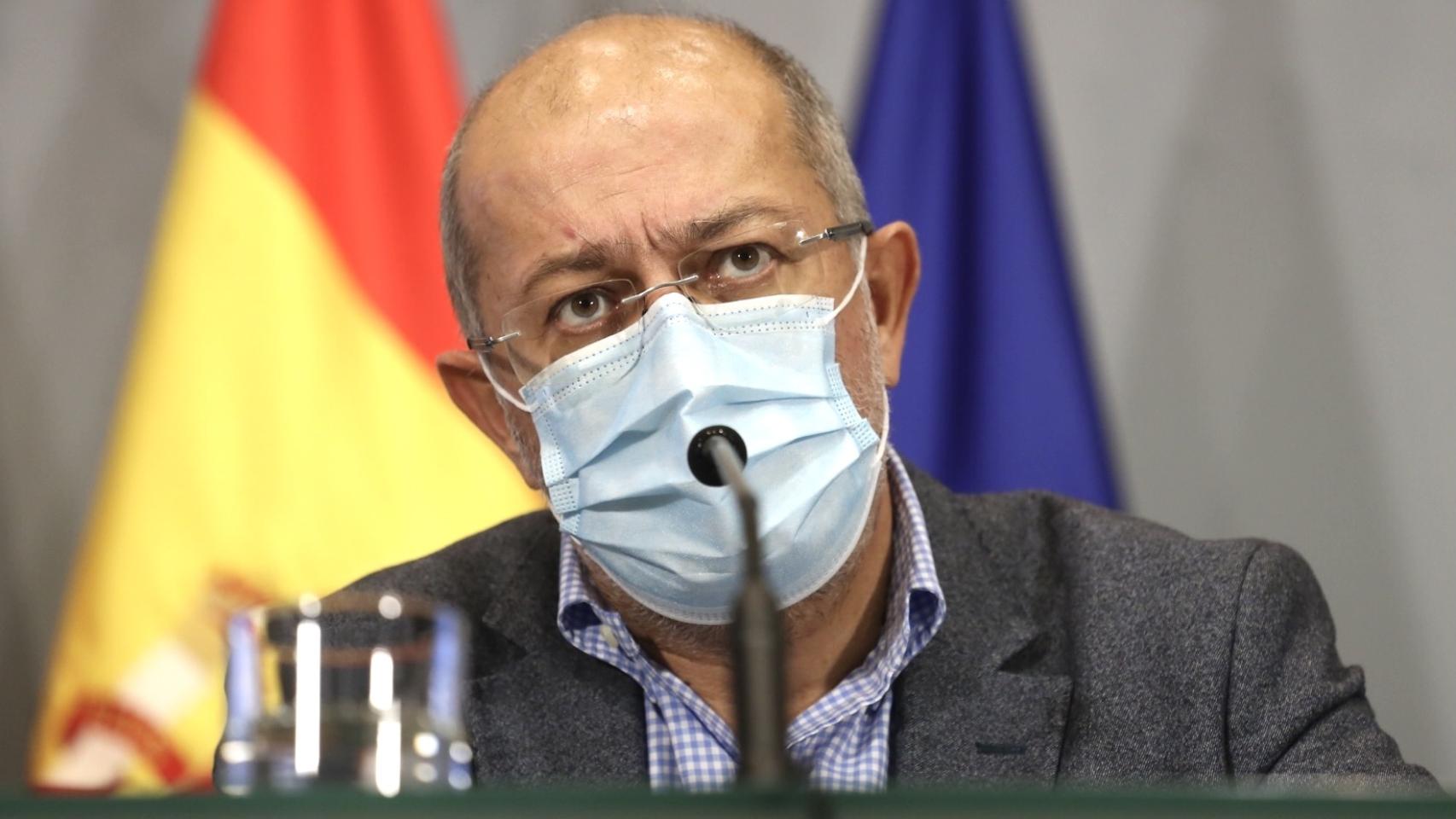 El portavoz de la Junta, Francisco Igea, durante la rueda de prensa posterior el Consejo de Gobierno