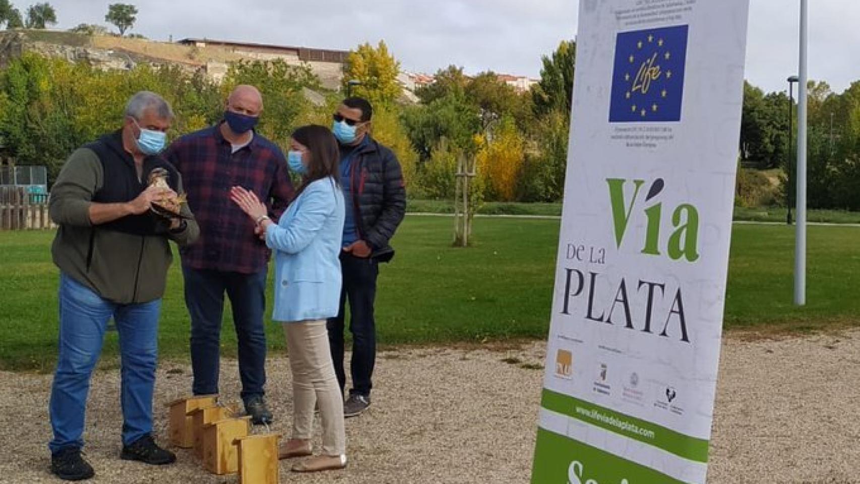 La concejala de Medio Ambiente, Myriam Rodríguez, participa en la nueva actividad del programa Life Vía de la Plata
