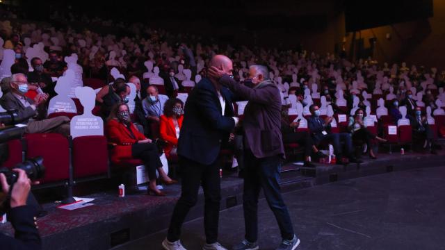 Unai Sordo y Pepe Álvarez, secretarios generales de CCOO y UGT.