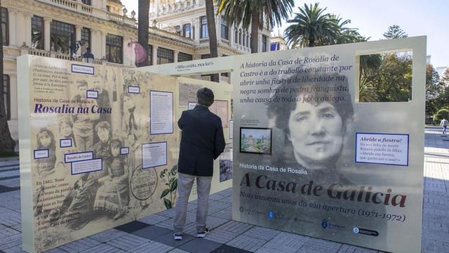 La muestra ‘A Casa deGalicia. 50 anos da Casa de Rosalía’.