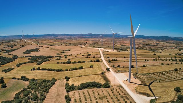 El parque eólico Delta en el que invirtió Pontegadea.