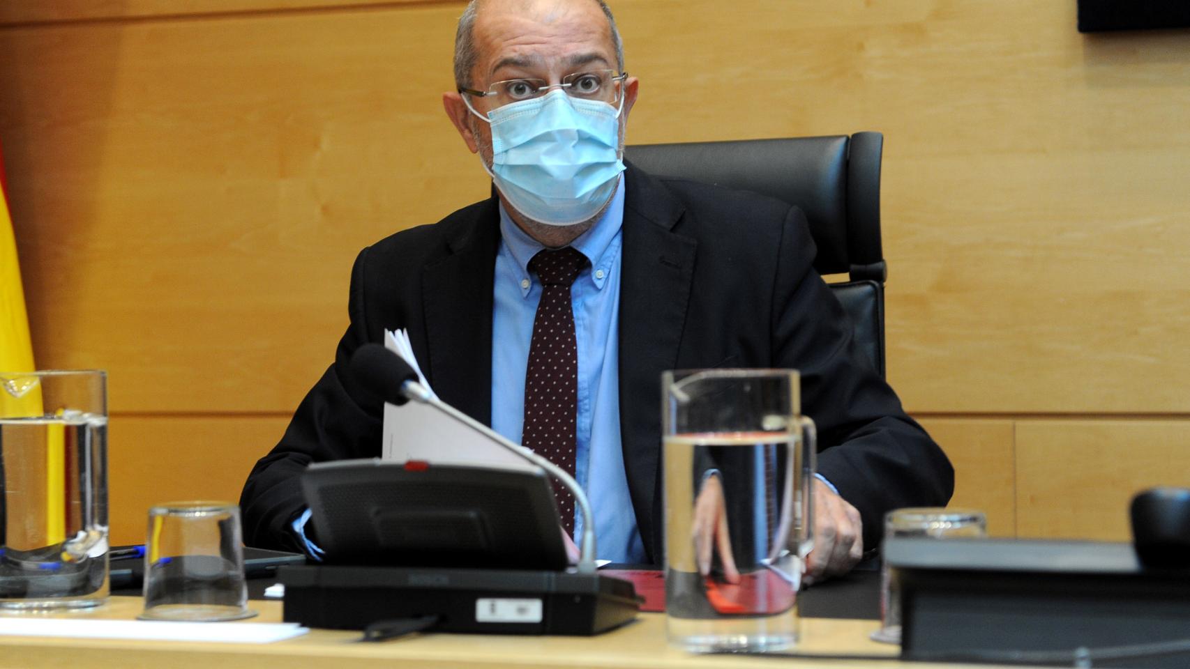 Francisco Igea durante su intervención en las Cortes
