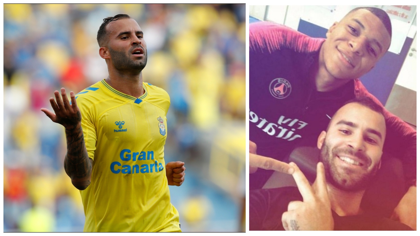 Jesé y Mbappé, en un collage