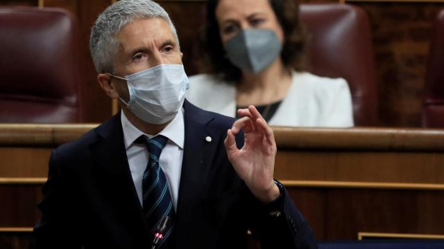 El ministro Grande-Marlaska, en el Congreso de los Diputados.