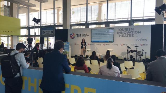 Una de las presentaciones de startups 'traveltech' en el marco del Tourism Innovation Summit (TIS 2021).