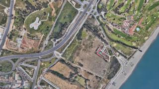 Vista aérea del suelo de La Cizaña, en la frontera de Málaga con Torremolinos.