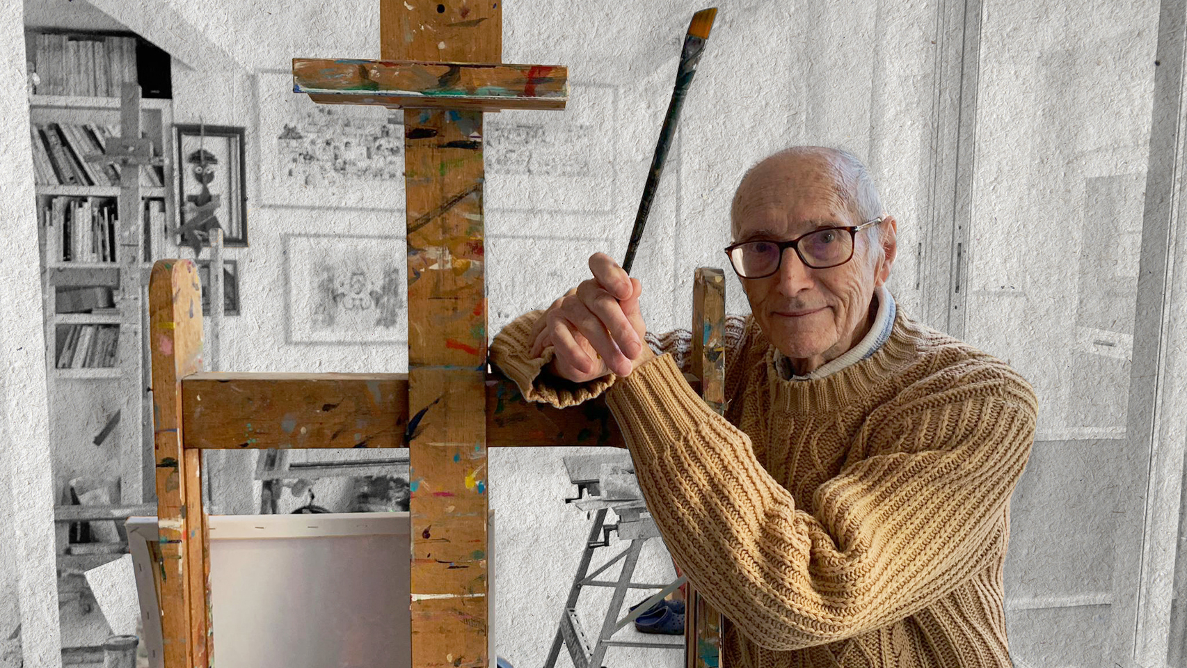 Vázquez de Sola, en su casa.