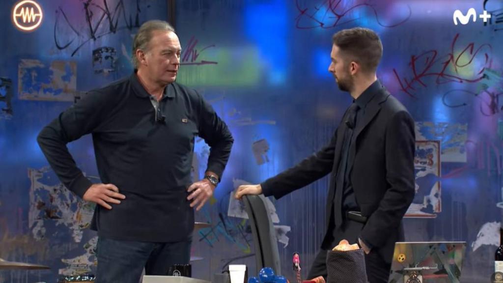 Bertín Osborne durante su visita a 'La Resistencia'.