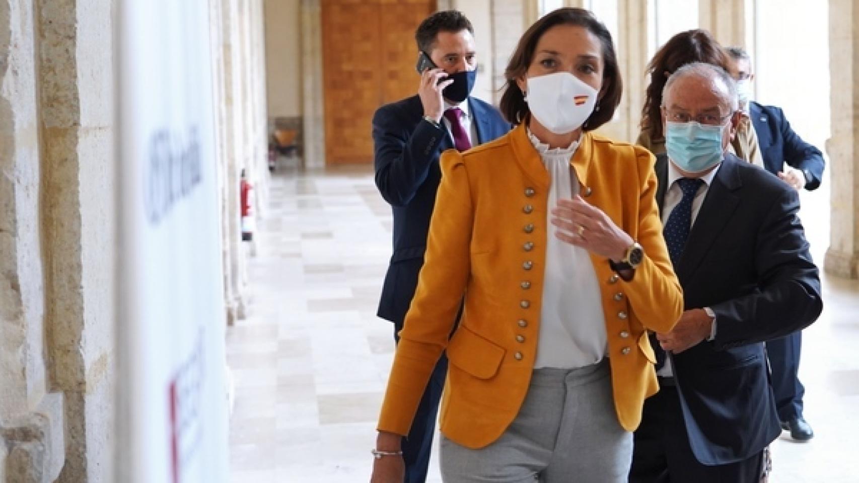 La ministra Reyes Maroto, en una reciente visita a Valladolid