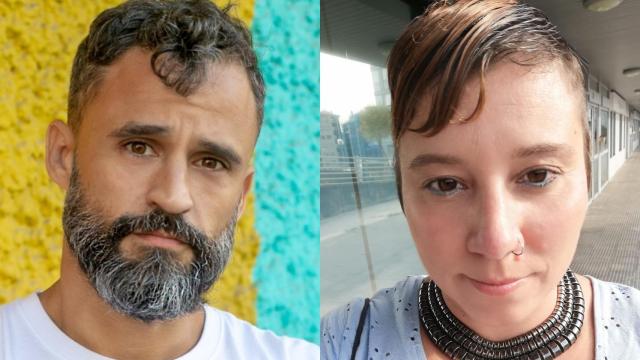 Víctor Aparicio y Andrea Estévez, enfermero y profesora.