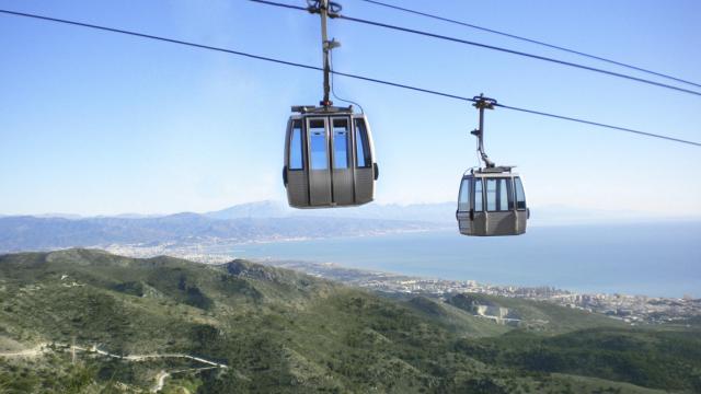 Montar en un teleférico no es algo que se haga cada día.