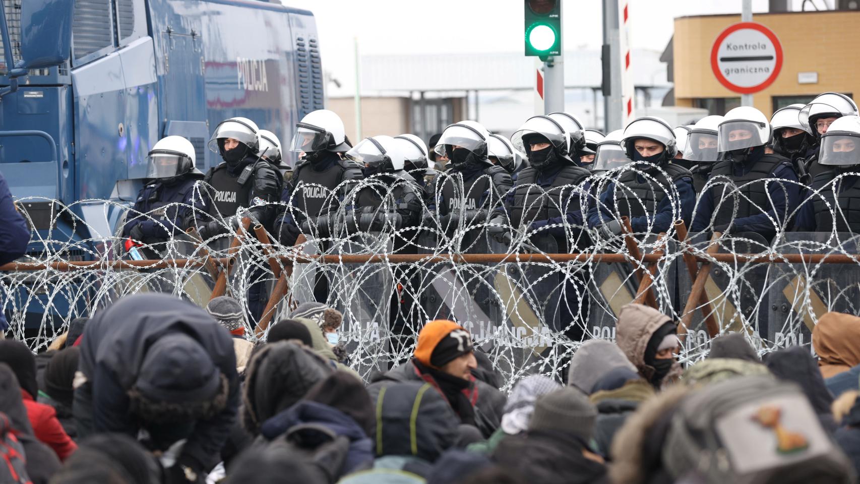 La frontera entre Polonia y Bielorrusia, vigilada por las autoridades.