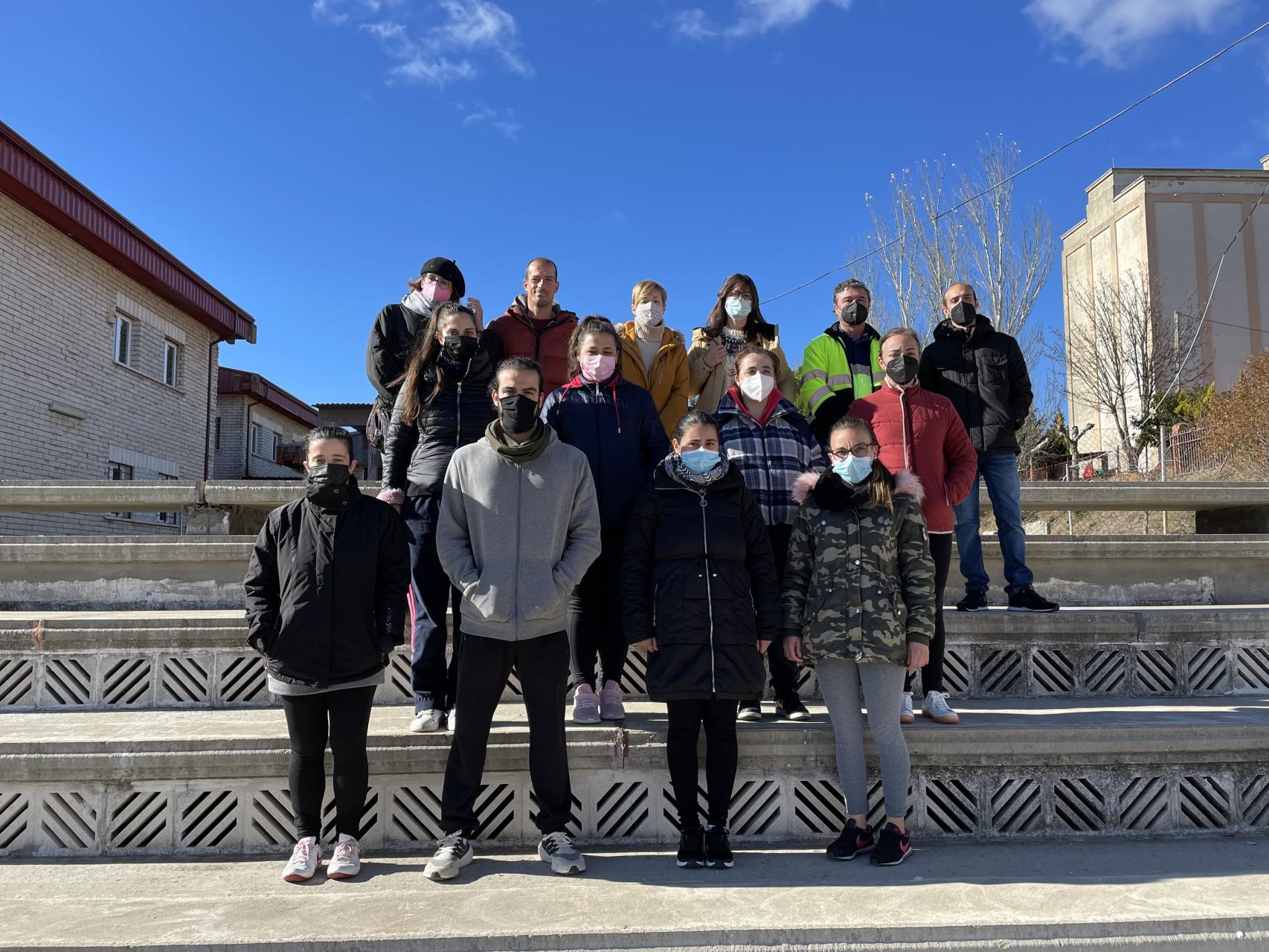 Alumnos y formadores en la puesta en marcha del taller de formación