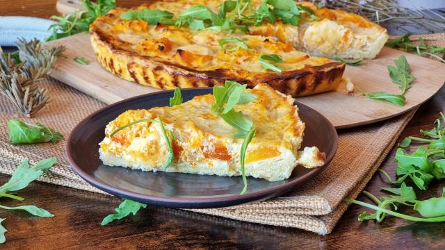 Quiche de queso azul La Peral y calabaza, una combinación infalible