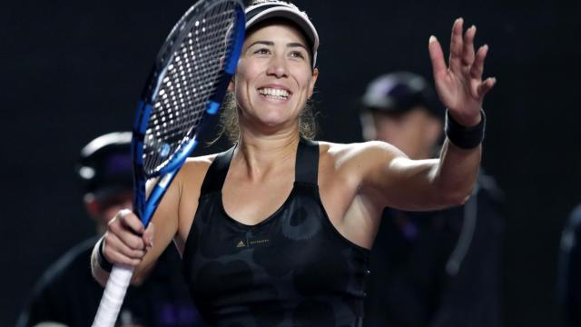 Muguruza, tras la victoria ante Kontaveit.