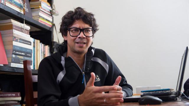 El activista Yunior García.
