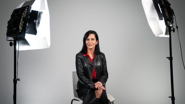 Lydia Cacho en un encuentro con EL ESPAÑOL.