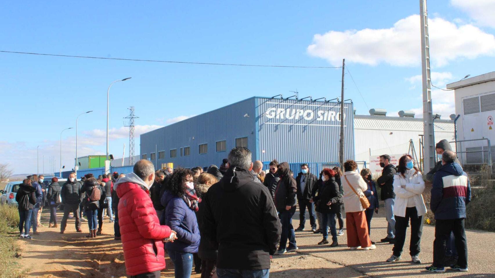 Protestas de los trabajadores del Grupo Siro en Toro